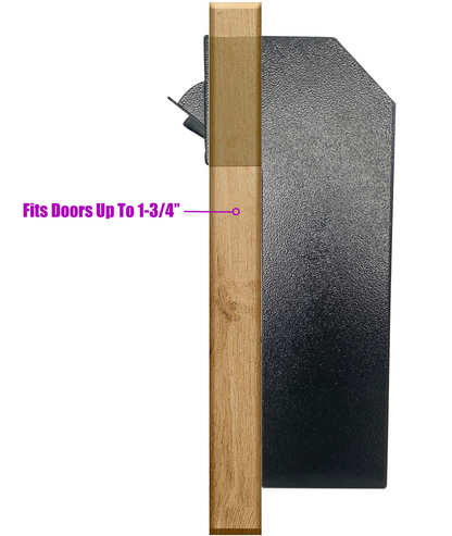 VD1C-B - Door Drop Box, Mail Slots for Mail, Rent, Deposit, and Night Key, Through The Door Prevents Money Fishing Locking Steel Mailbox with Rear Access, Black