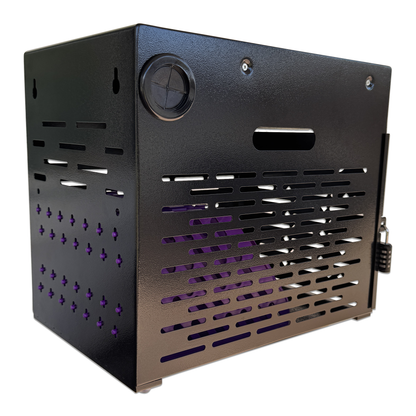 VC8B-B - 8-Device Tablet Charging Station, Lockable Steel Charging Cabinet for 14" Chromebooks, iPads, Laptops & Tablets, Secure Storage with 2 Keys for Classroom, Office & Hospital, Black