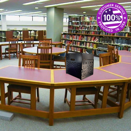 VC8B-B - 8-Device Tablet Charging Station, Lockable Steel Charging Cabinet for 14" Chromebooks, iPads, Laptops & Tablets, Secure Storage with 2 Keys for Classroom, Office & Hospital, Black