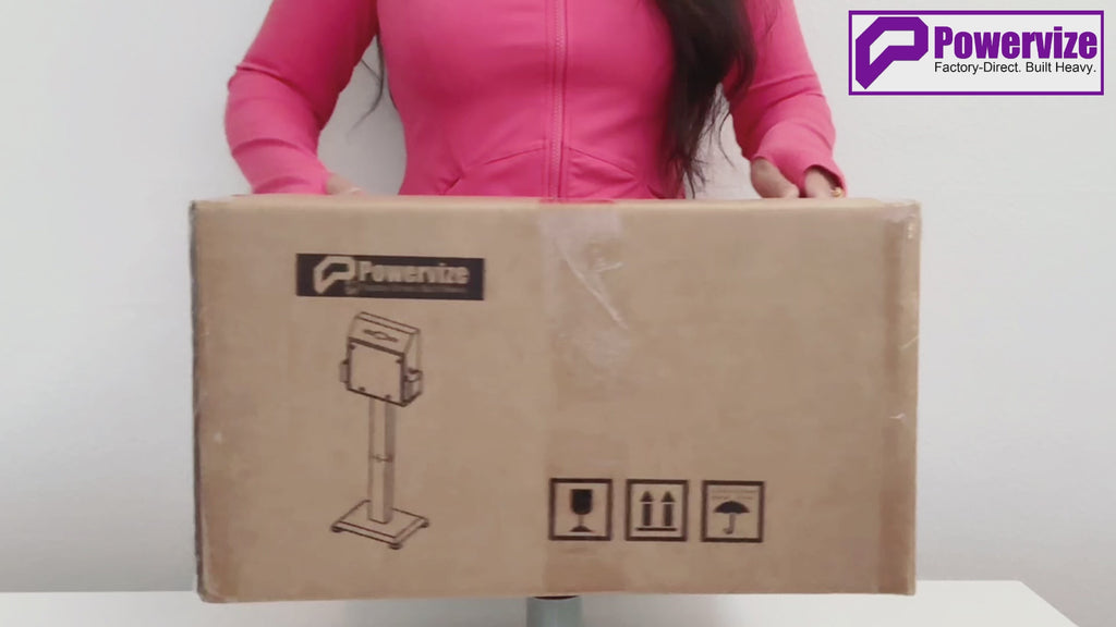 VD6A-B - Floor-Standing Offering Boxes with Lock and Keys, Suggestion Box with Stand, Heavy-Duty Metal Suggestion & Donation Organizer for Church, Voting, and Fundraising, Black