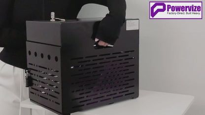 VC8B-B - 8-Device Tablet Charging Station, Lockable Steel Charging Cabinet for 14" Chromebooks, iPads, Laptops & Tablets, Secure Storage with 2 Keys for Classroom, Office & Hospital, Black